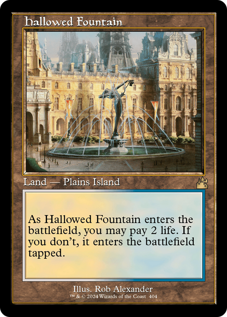 Hallowed Fountain (Retro) [Ravnica Remastered] | Game Master's Emporium (The New GME)