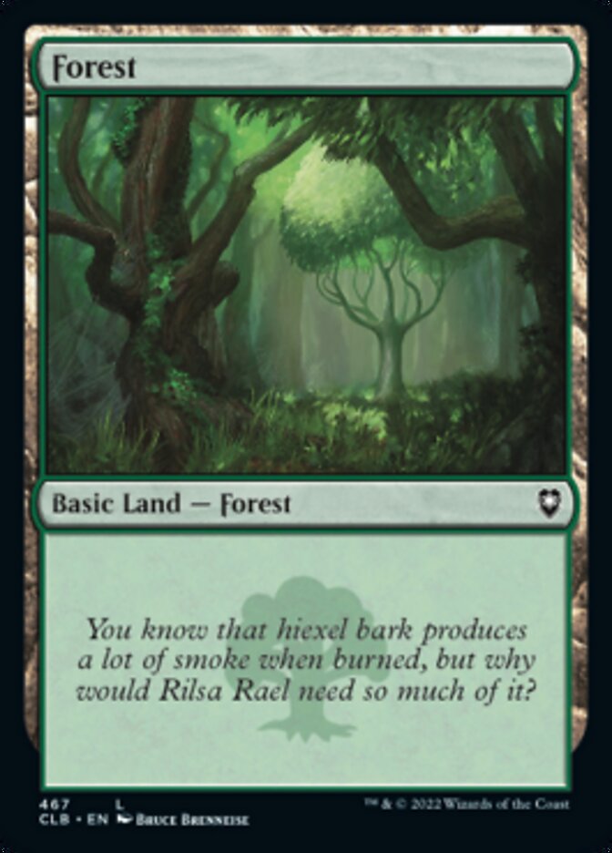 Forest (467) [Commander Legends: Battle for Baldur's Gate] | Game Master's Emporium (The New GME)