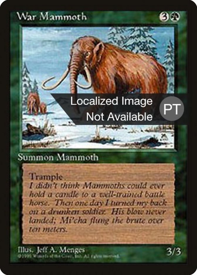 War Mammoth [Fourth Edition (Foreign Black Border)] | Game Master's Emporium (The New GME)