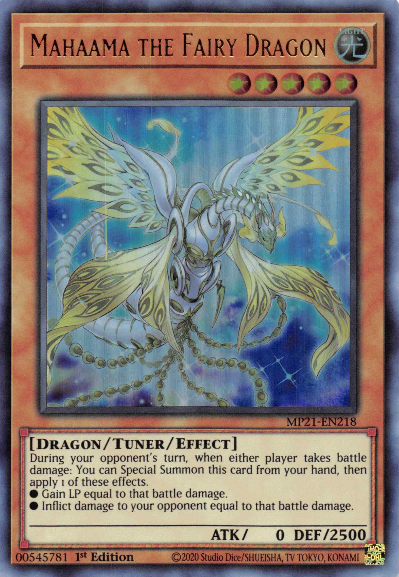 Mahaama the Fairy Dragon [MP21-EN218] Ultra Rare | Game Master's Emporium (The New GME)