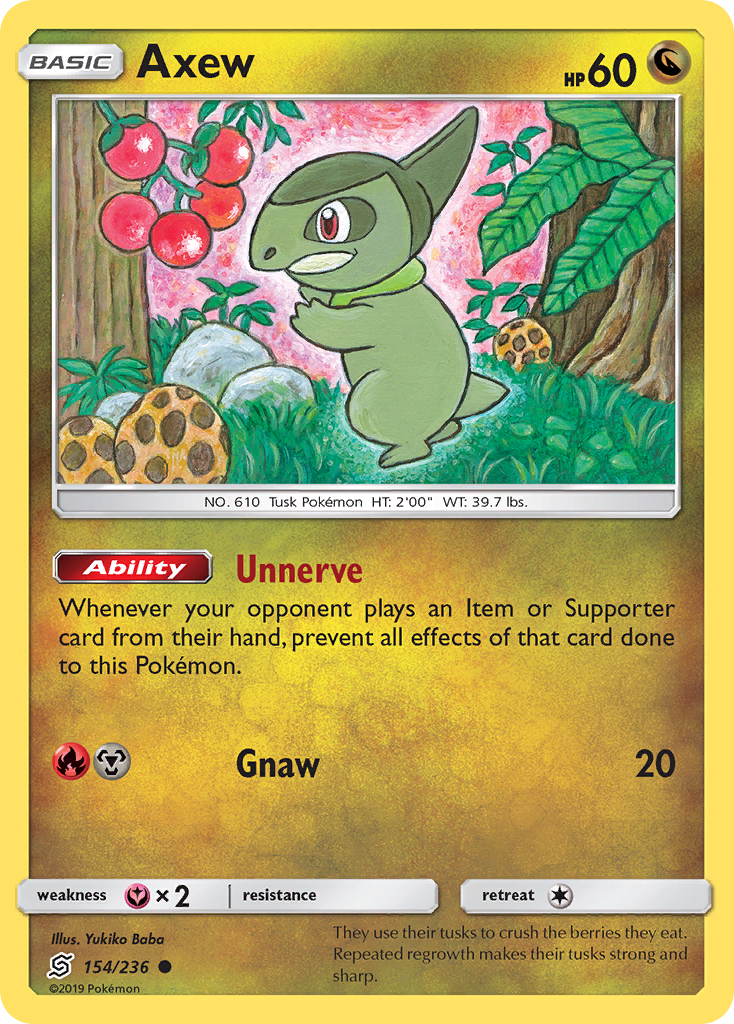 Axew (154/236) [Sun & Moon: Unified Minds] | Game Master's Emporium (The New GME)