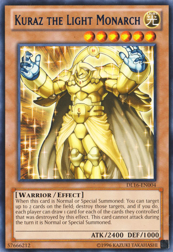 Kuraz the Light Monarch (Blue) [DL16-EN004] Rare | Game Master's Emporium (The New GME)