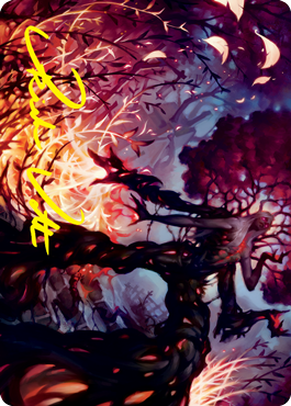 Splendid Reclamation Art Card (Gold-Stamped Signature) [Innistrad: Crimson Vow Art Series] | Game Master's Emporium (The New GME)