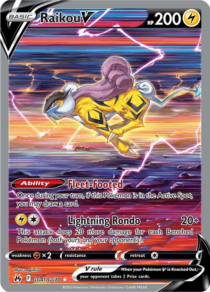 Raikou V (GG41/GG70) [Sword & Shield: Crown Zenith] | Game Master's Emporium (The New GME)