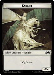 Knight // Food (0010) Double-Sided Token [Wilds of Eldraine Tokens] | Game Master's Emporium (The New GME)