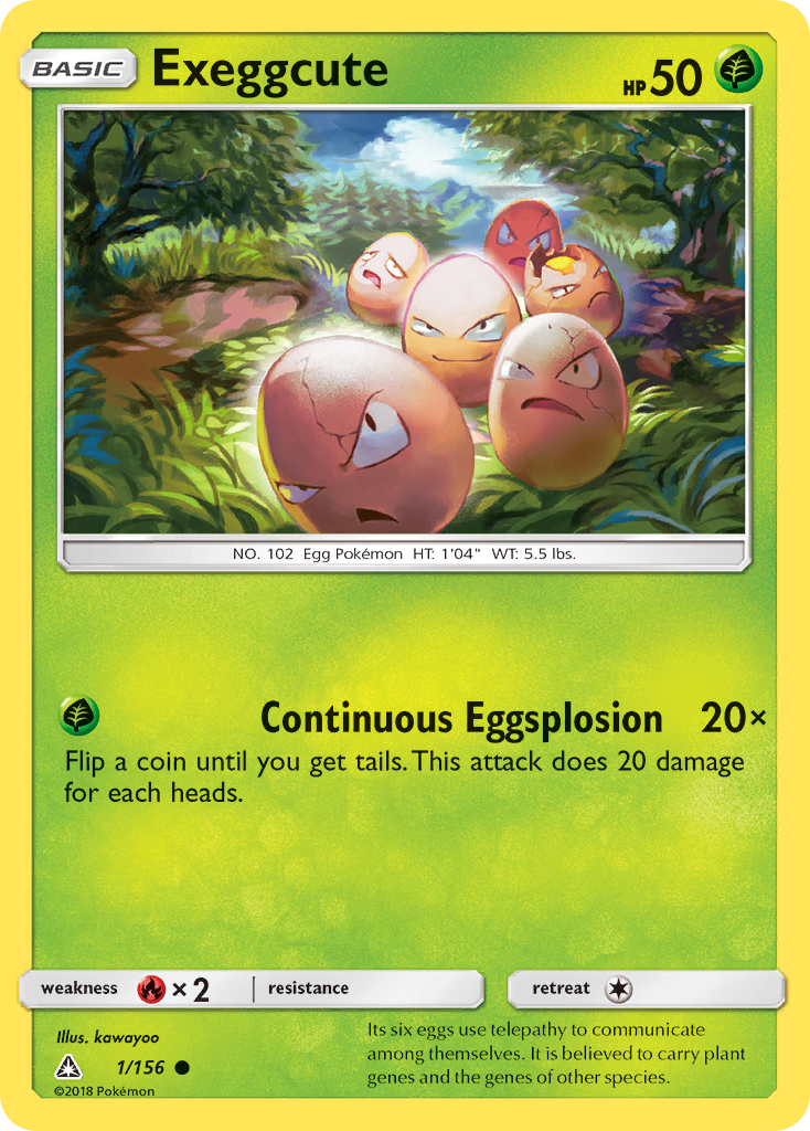 Exeggcute (1/156) [Sun & Moon: Ultra Prism] | Game Master's Emporium (The New GME)