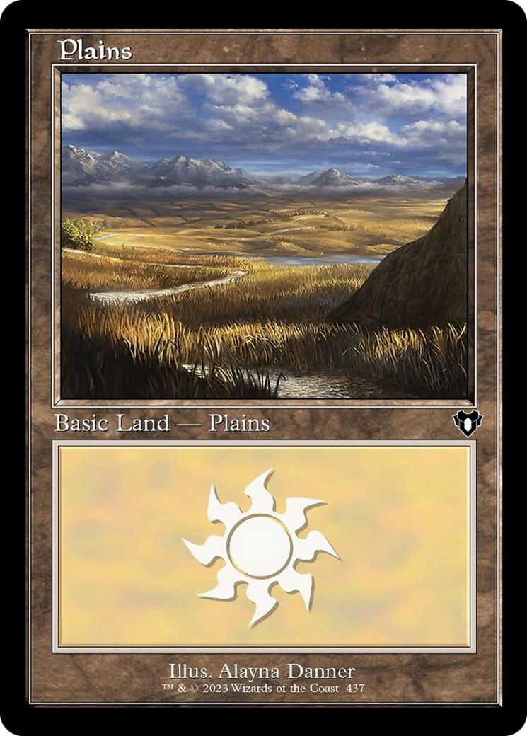 Plains (437) (Retro) [Commander Masters] | Game Master's Emporium (The New GME)