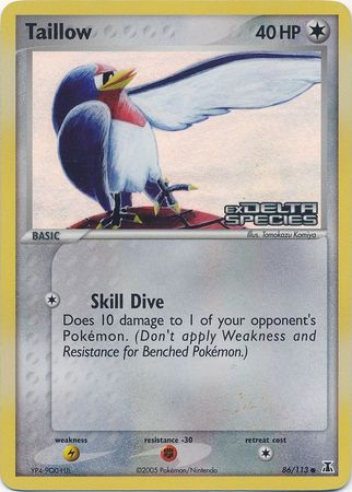 Taillow (86/113) (Stamped) [EX: Delta Species] | Game Master's Emporium (The New GME)