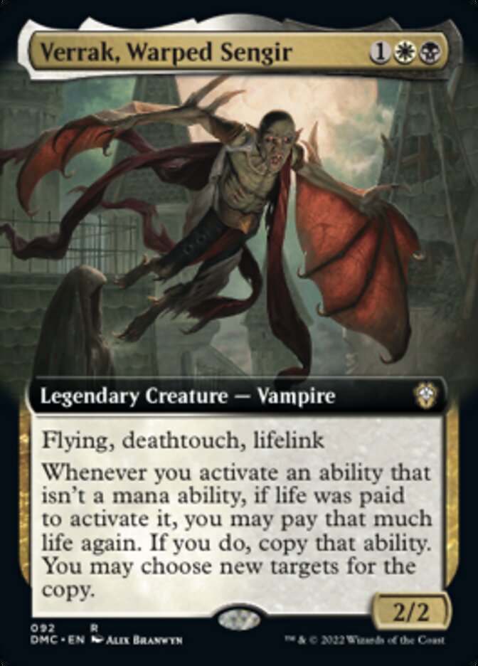 Verrak, Warped Sengir (Extended Art) [Dominaria United Commander] | Game Master's Emporium (The New GME)