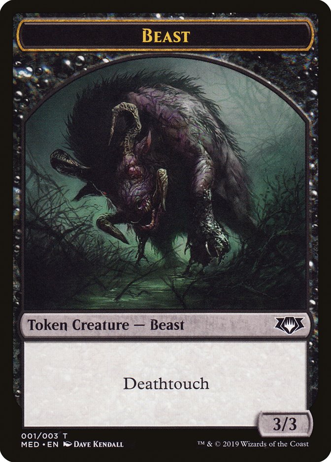 Beast Token [Mythic Edition Tokens] | Game Master's Emporium (The New GME)