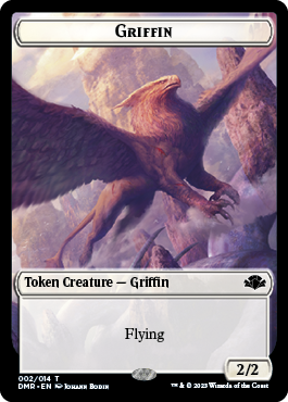 Goblin // Griffin Double-Sided Token [Dominaria Remastered Tokens] | Game Master's Emporium (The New GME)