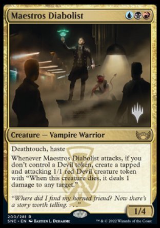 Maestros Diabolist (Promo Pack) [Streets of New Capenna Promos] | Game Master's Emporium (The New GME)