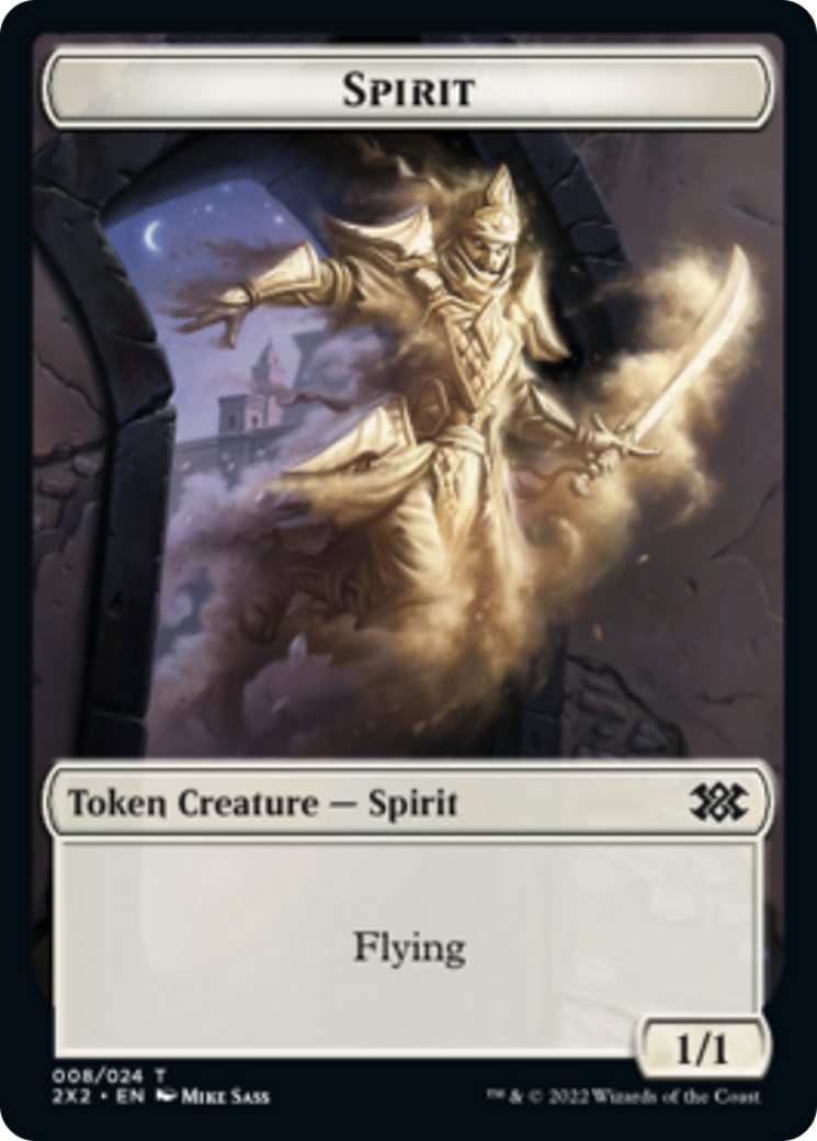 Boar // Spirit (008) Double-Sided Token [Double Masters 2022 Tokens] | Game Master's Emporium (The New GME)