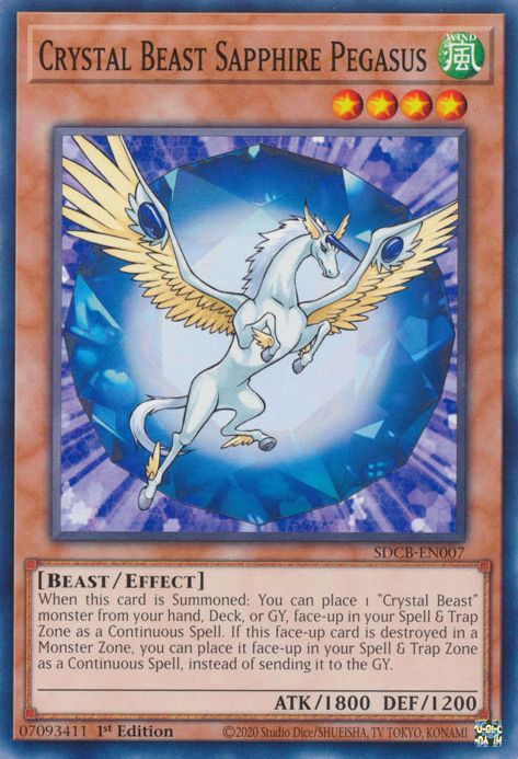 Crystal Beast Sapphire Pegasus [SDCB-EN007] Common | Game Master's Emporium (The New GME)