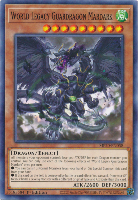 World Legacy Guardragon Mardark [MP20-EN058] Common | Game Master's Emporium (The New GME)