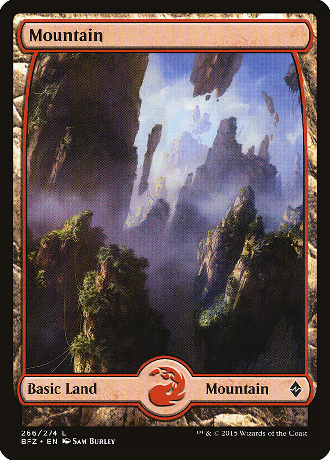 Mountain (266) (Full Art) [Battle for Zendikar] | Game Master's Emporium (The New GME)