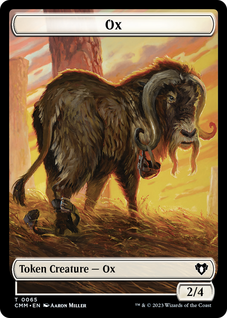 Phyrexian Golem // Ox Double-Sided Token [Commander Masters Tokens] | Game Master's Emporium (The New GME)