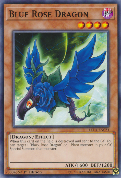 Blue Rose Dragon [LED4-EN031] Common | Game Master's Emporium (The New GME)