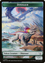 Elemental (09) // Dinosaur Double-Sided Token [March of the Machine Tokens] | Game Master's Emporium (The New GME)