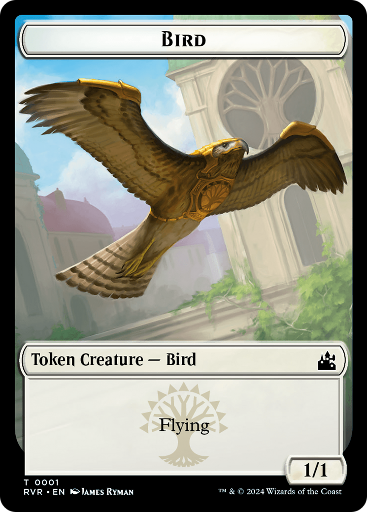 Bird // Bird Illusion Double-Sided Token [Ravnica Remastered Tokens] | Game Master's Emporium (The New GME)