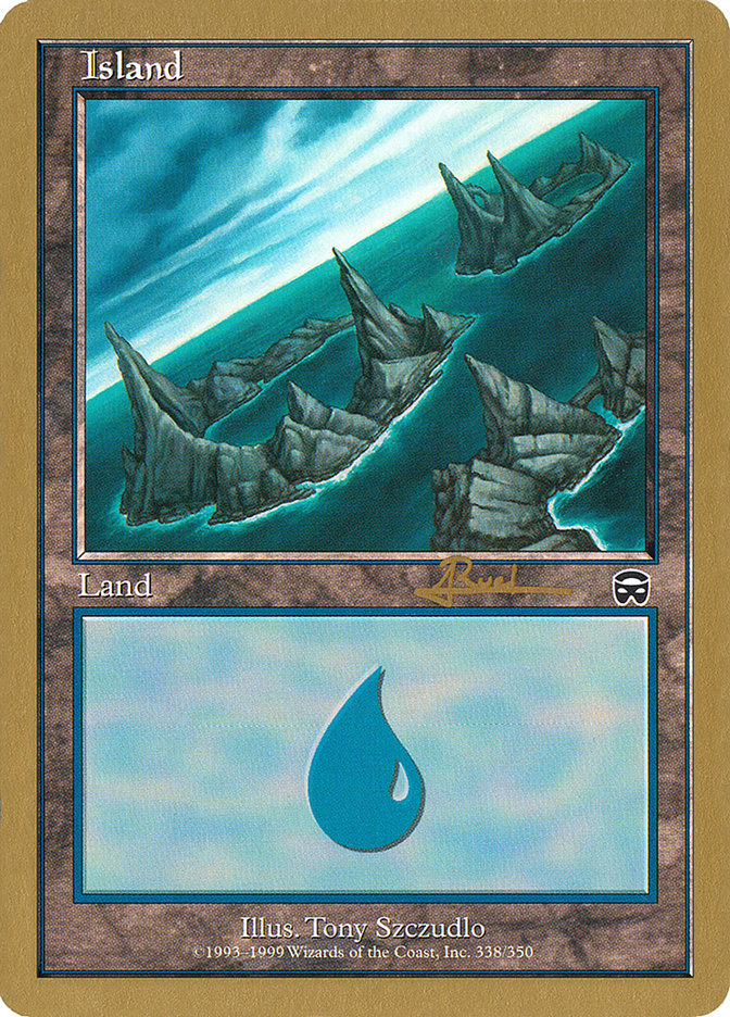 Island (ar338) (Antoine Ruel) [World Championship Decks 2001] | Game Master's Emporium (The New GME)