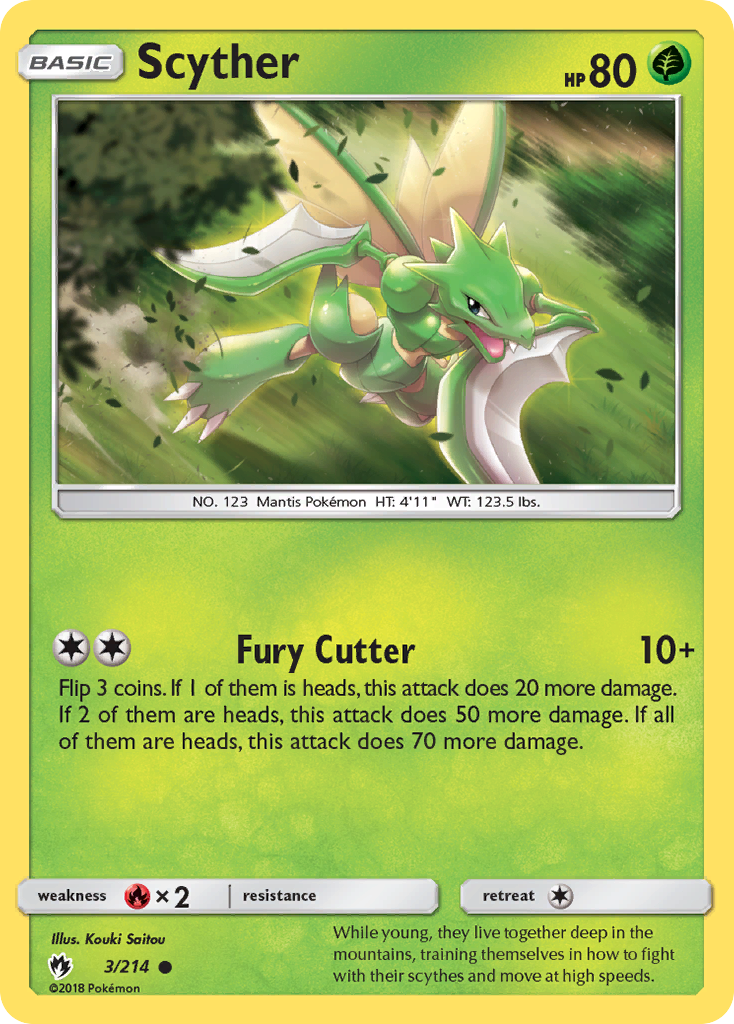 Scyther (3/214) [Sun & Moon: Lost Thunder] | Game Master's Emporium (The New GME)