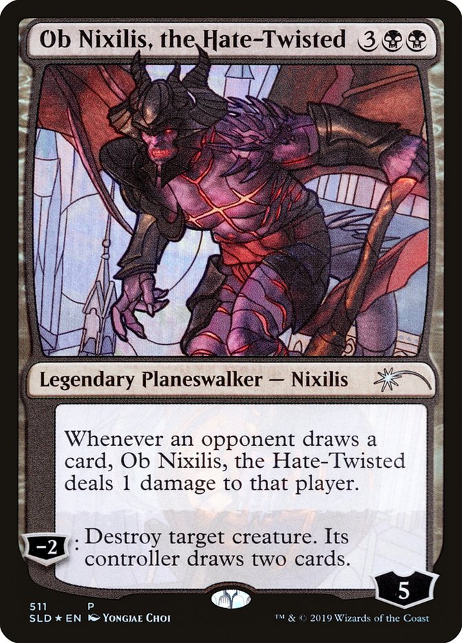 Ob Nixilis, the Hate-Twisted (Stained Glass) [Secret Lair Drop Promos] | Game Master's Emporium (The New GME)