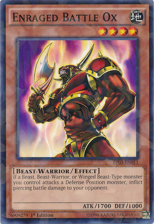 Enraged Battle Ox [BP03-EN011] Shatterfoil Rare | Game Master's Emporium (The New GME)