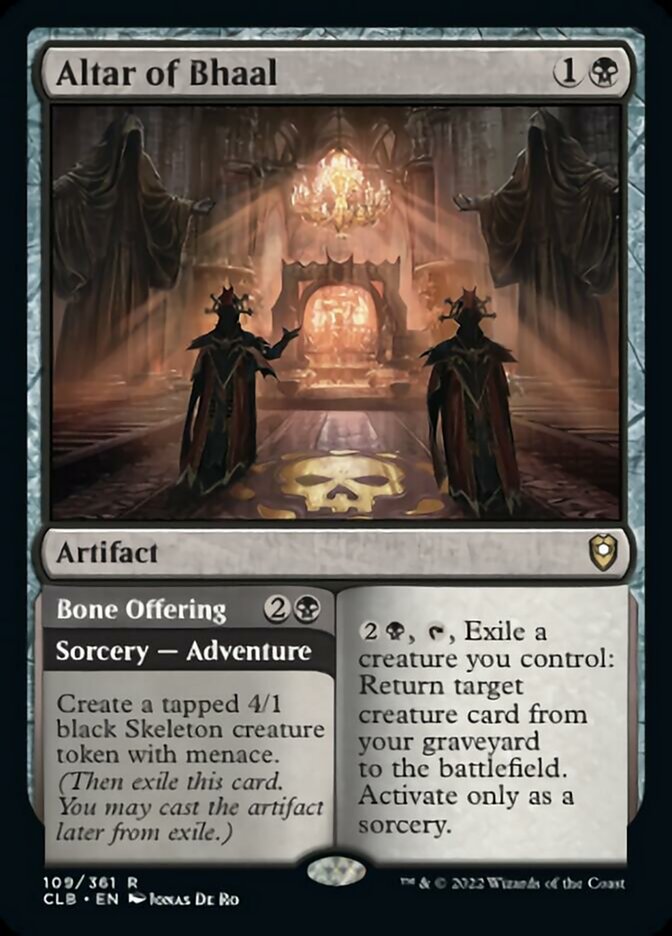Altar of Bhaal // Bone Offering [Commander Legends: Battle for Baldur's Gate] | Game Master's Emporium (The New GME)