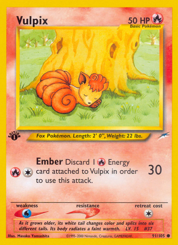 Vulpix (91/105) [Neo Destiny 1st Edition] | Game Master's Emporium (The New GME)