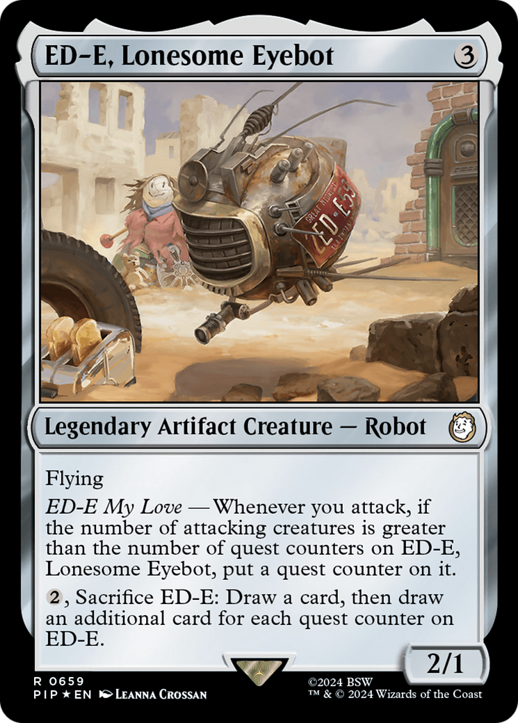 ED-E, Lonesome Eyebot (Surge Foil) [Fallout] | Game Master's Emporium (The New GME)