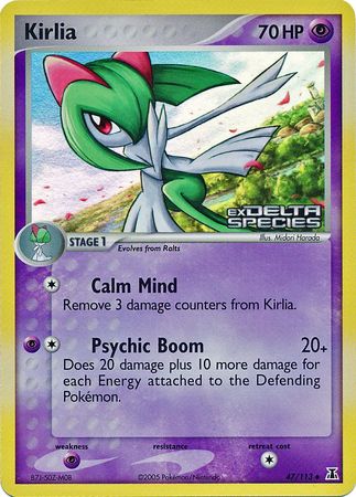 Kirlia (47/113) (Stamped) [EX: Delta Species] | Game Master's Emporium (The New GME)