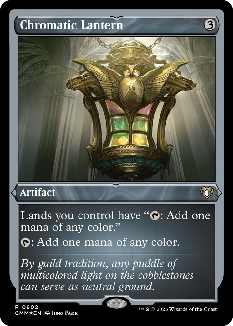 Chromatic Lantern (Foil Etched) [Commander Masters] | Game Master's Emporium (The New GME)