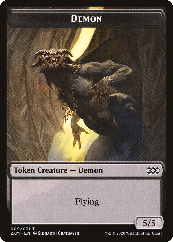 Demon Token [Double Masters Tokens] | Game Master's Emporium (The New GME)