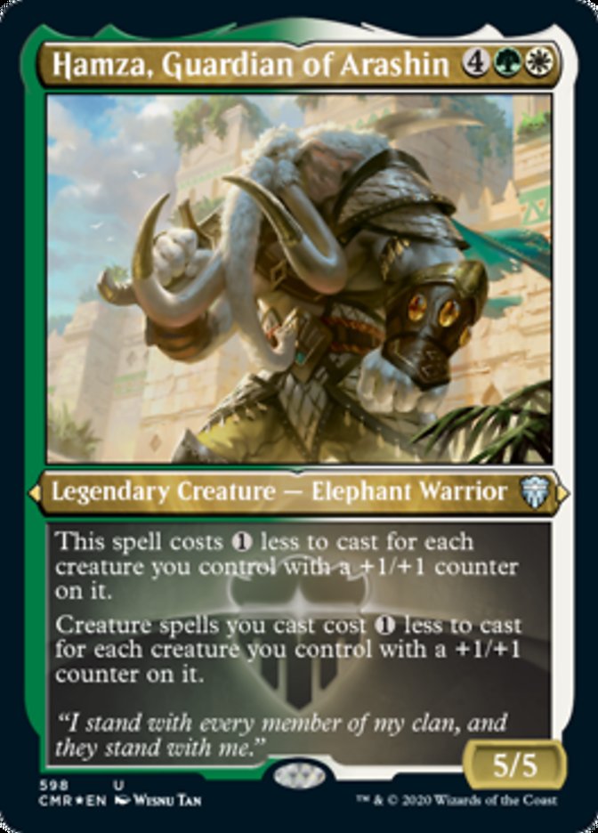 Hamza, Guardian of Arashin (Etched) [Commander Legends] | Game Master's Emporium (The New GME)