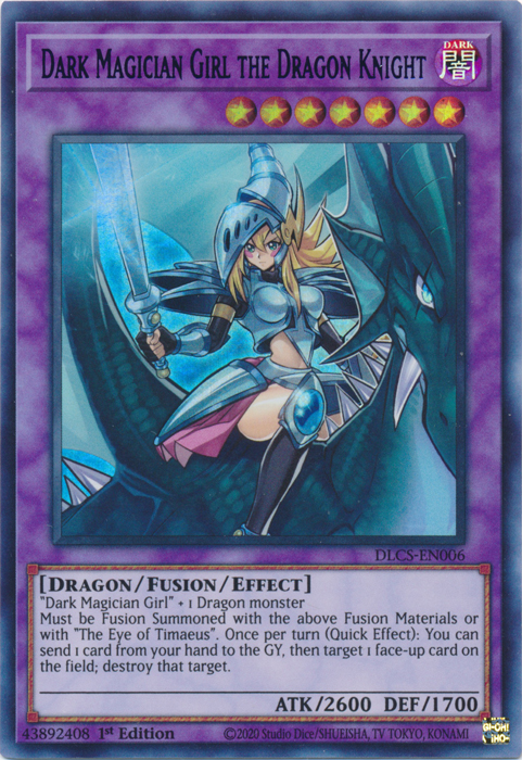 Dark Magician Girl the Dragon Knight (Green) [DLCS-EN006] Ultra Rare | Game Master's Emporium (The New GME)