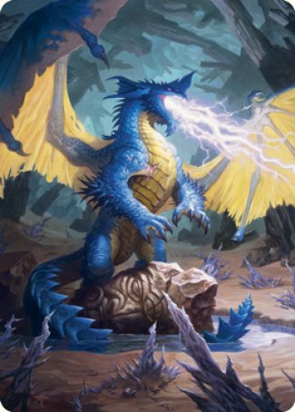 Blue Dragon Art Card [Dungeons & Dragons: Adventures in the Forgotten Realms Art Series] | Game Master's Emporium (The New GME)