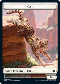 Cat // Copy Double-Sided Token [Zendikar Rising Tokens] | Game Master's Emporium (The New GME)