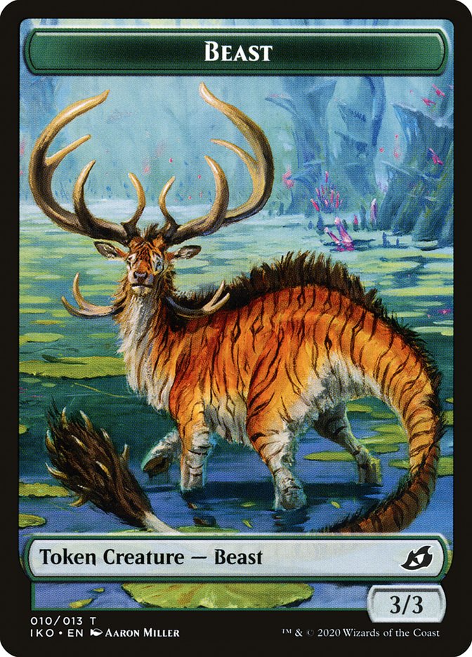 Beast Token [Ikoria: Lair of Behemoths Tokens] | Game Master's Emporium (The New GME)