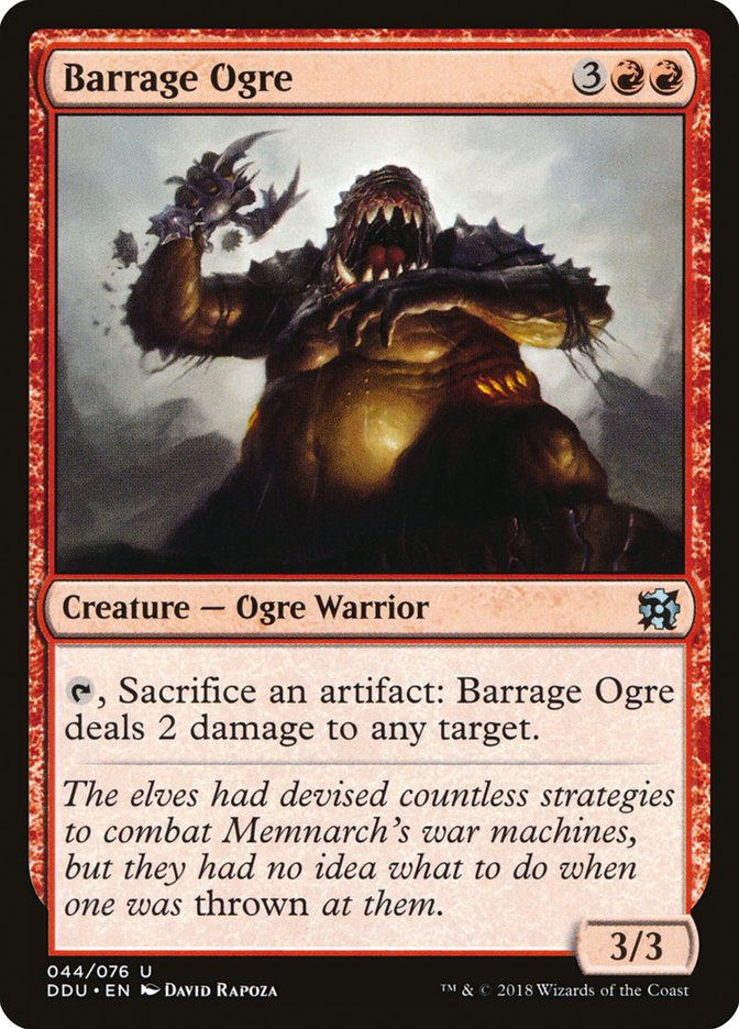 Barrage Ogre [Duel Decks: Elves vs. Inventors] | Game Master's Emporium (The New GME)