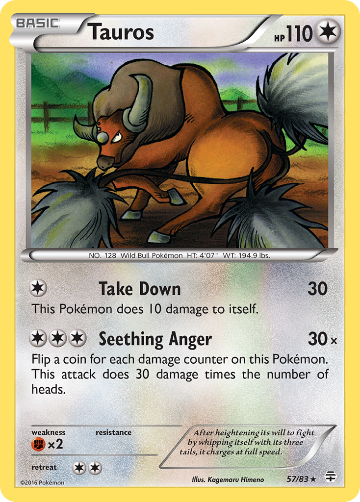 Tauros (57/83) [XY: Generations] | Game Master's Emporium (The New GME)