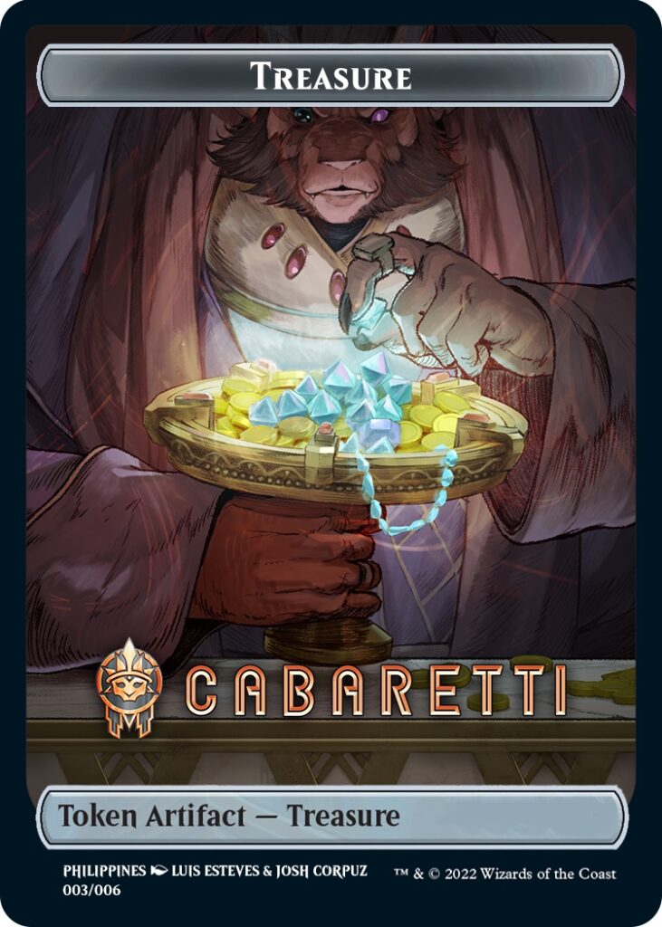 Treasure Token (Cabaretti) (Southeast Asia Artists) [Streets of New Capenna Tokens] | Game Master's Emporium (The New GME)