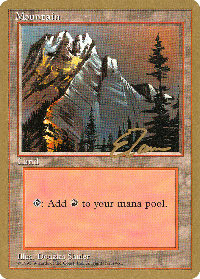 Mountain (et373) (Eric Tam) [Pro Tour Collector Set] | Game Master's Emporium (The New GME)