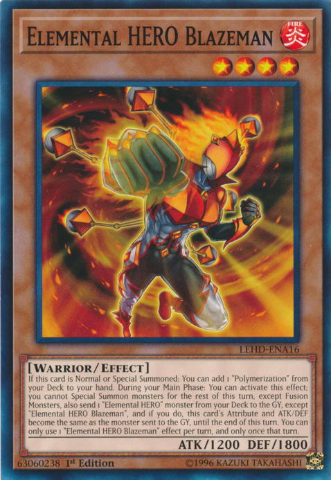 Elemental Hero Blazeman [LEHD-ENA16] Common | Game Master's Emporium (The New GME)