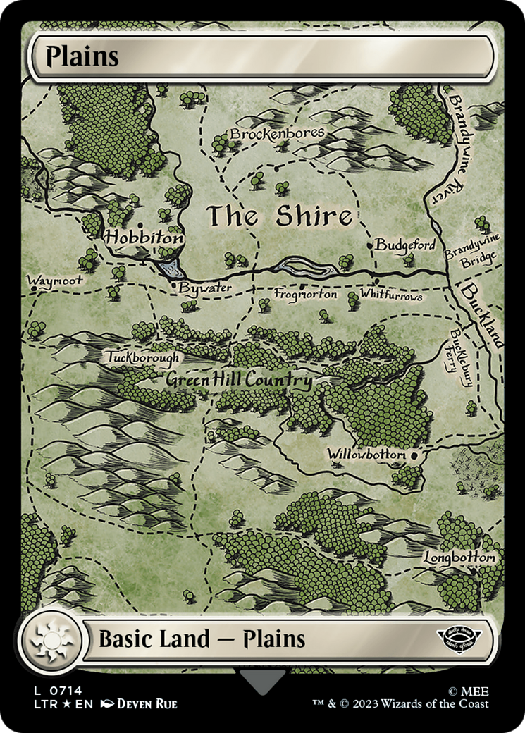 Plains (0714) (Surge Foil) [The Lord of the Rings: Tales of Middle-Earth] | Game Master's Emporium (The New GME)