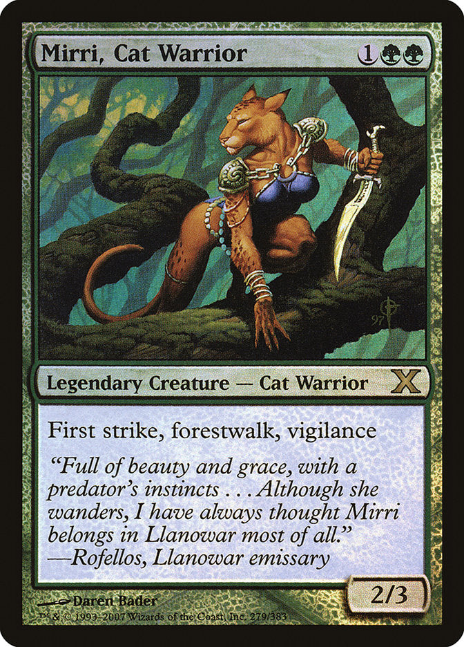 Mirri, Cat Warrior (Premium Foil) [Tenth Edition] | Game Master's Emporium (The New GME)