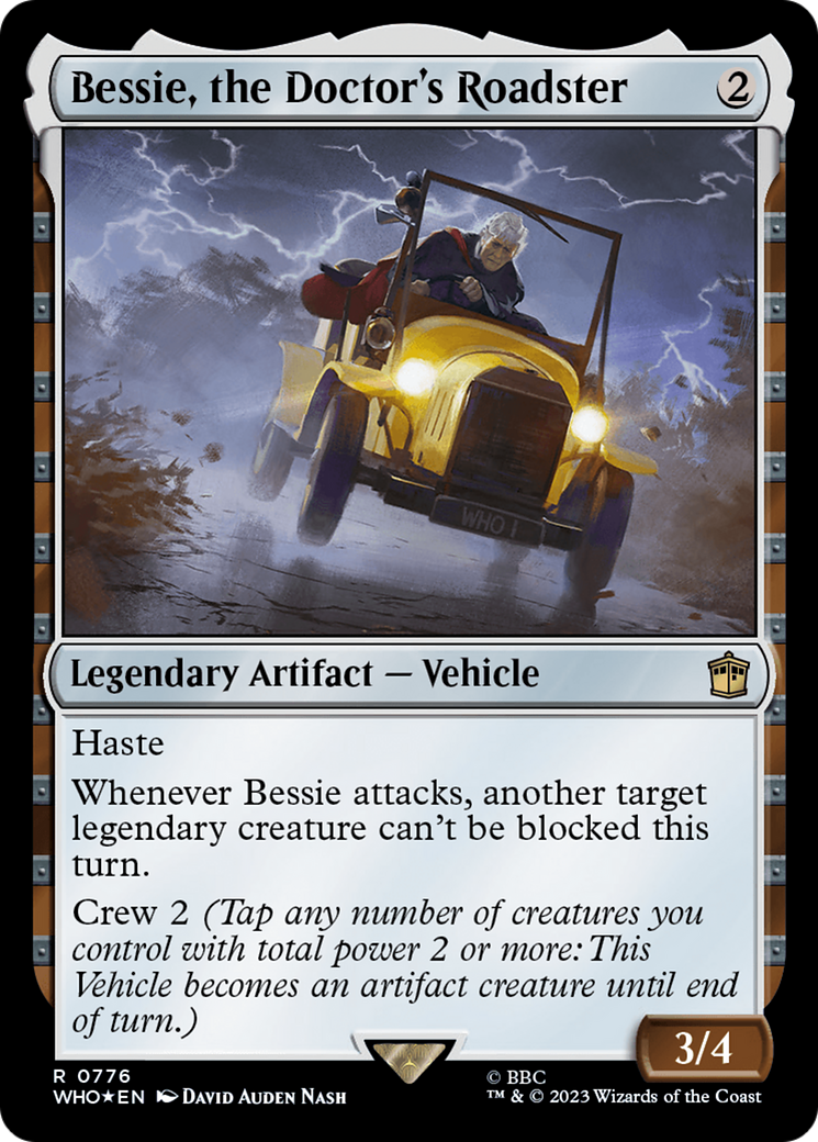 Bessie, the Doctor's Roadster (Surge Foil) [Doctor Who] | Game Master's Emporium (The New GME)