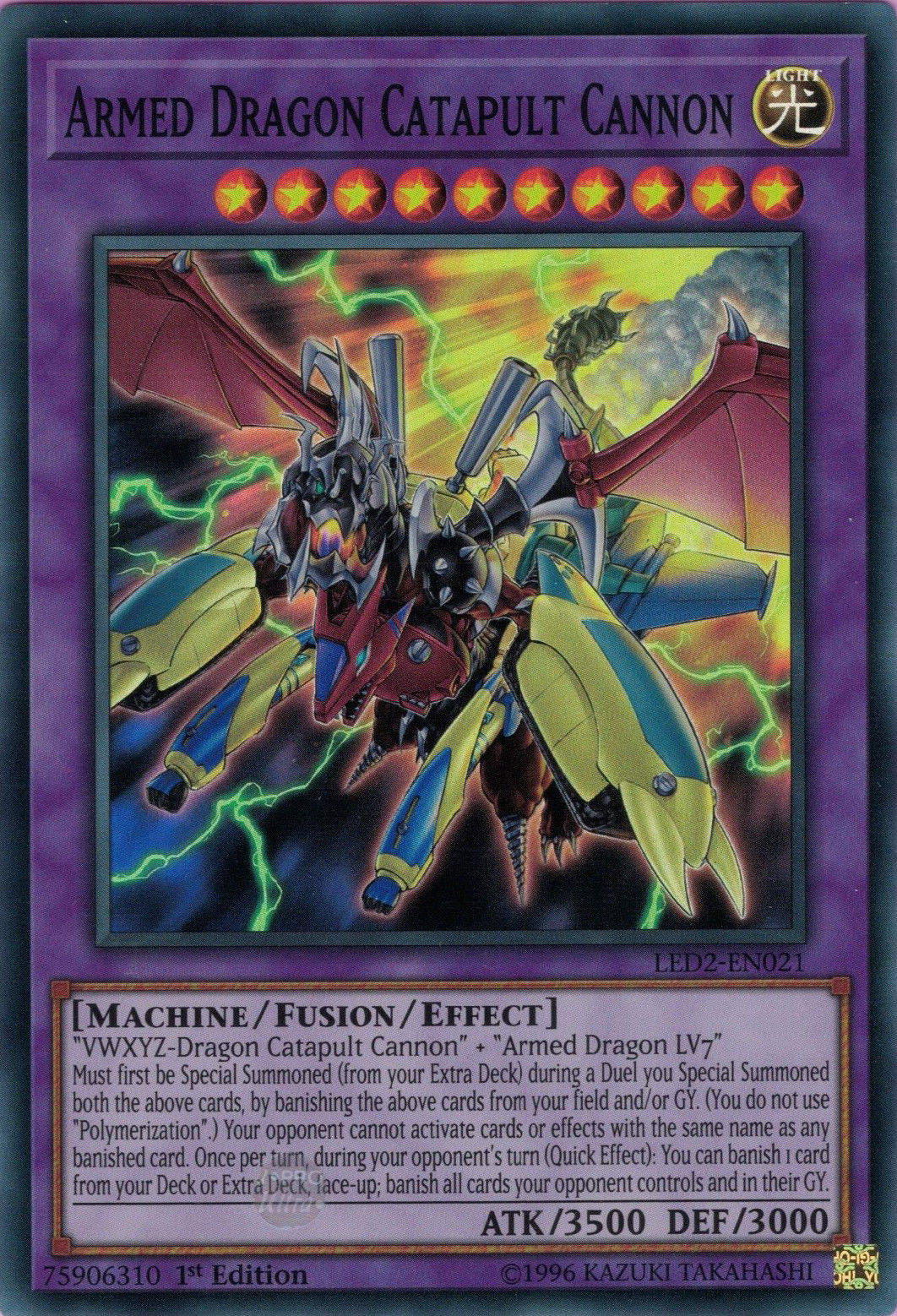 Armed Dragon Catapult Cannon [LED2-EN021] Super Rare | Game Master's Emporium (The New GME)