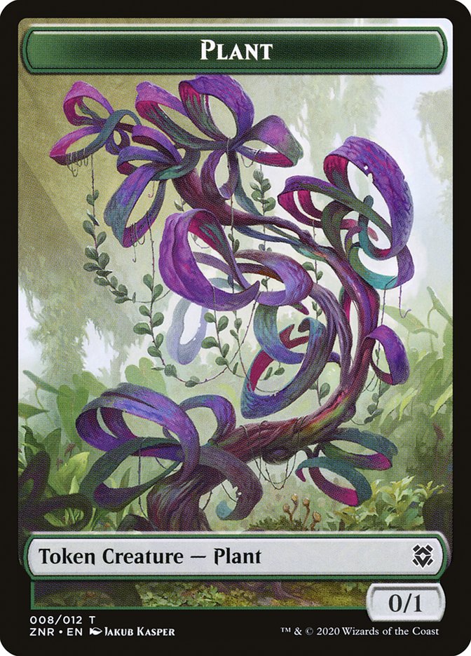 Cat // Plant Double-Sided Token [Zendikar Rising Tokens] | Game Master's Emporium (The New GME)