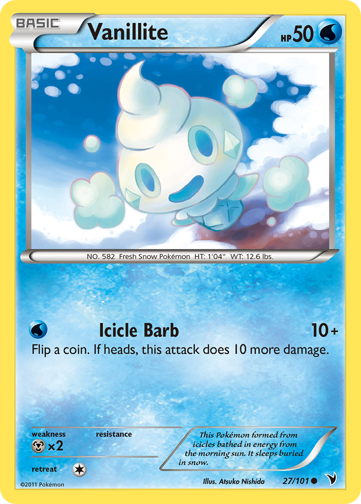 Vanillite (27/101) [Black & White: Noble Victories] | Game Master's Emporium (The New GME)